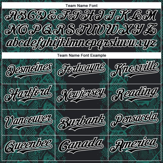 Maillot de baseball personnalisé 3D motif animal authentique, vert et blanc, motif serpent, noir minuit Maillot de baseball personnalisé 3D motif animal authentique, vert et blanc, motif serpent, noir minuit