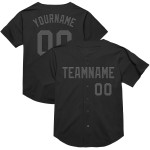 Maillot de baseball authentique en maille grise et noire Maillot de baseball authentique en maille grise et noire